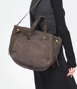 JEROME DREYFUSS Sac Marius Cuir Suédé Croco Éléphant -jerome dreyfuss shop unnamed file 2835