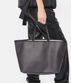 ANINE BING Cabas Emma Logo Noir -jerome dreyfuss shop unnamed file 285