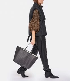 ANINE BING Cabas Emma Logo Noir -jerome dreyfuss shop unnamed file 286