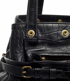 JEROME DREYFUSS Sac Billy M Cuir Croco Noir -jerome dreyfuss shop unnamed file 2860