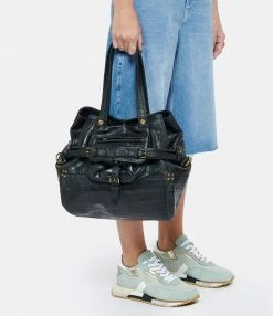 JEROME DREYFUSS Sac Billy M Cuir Croco Noir -jerome dreyfuss shop unnamed file 2861