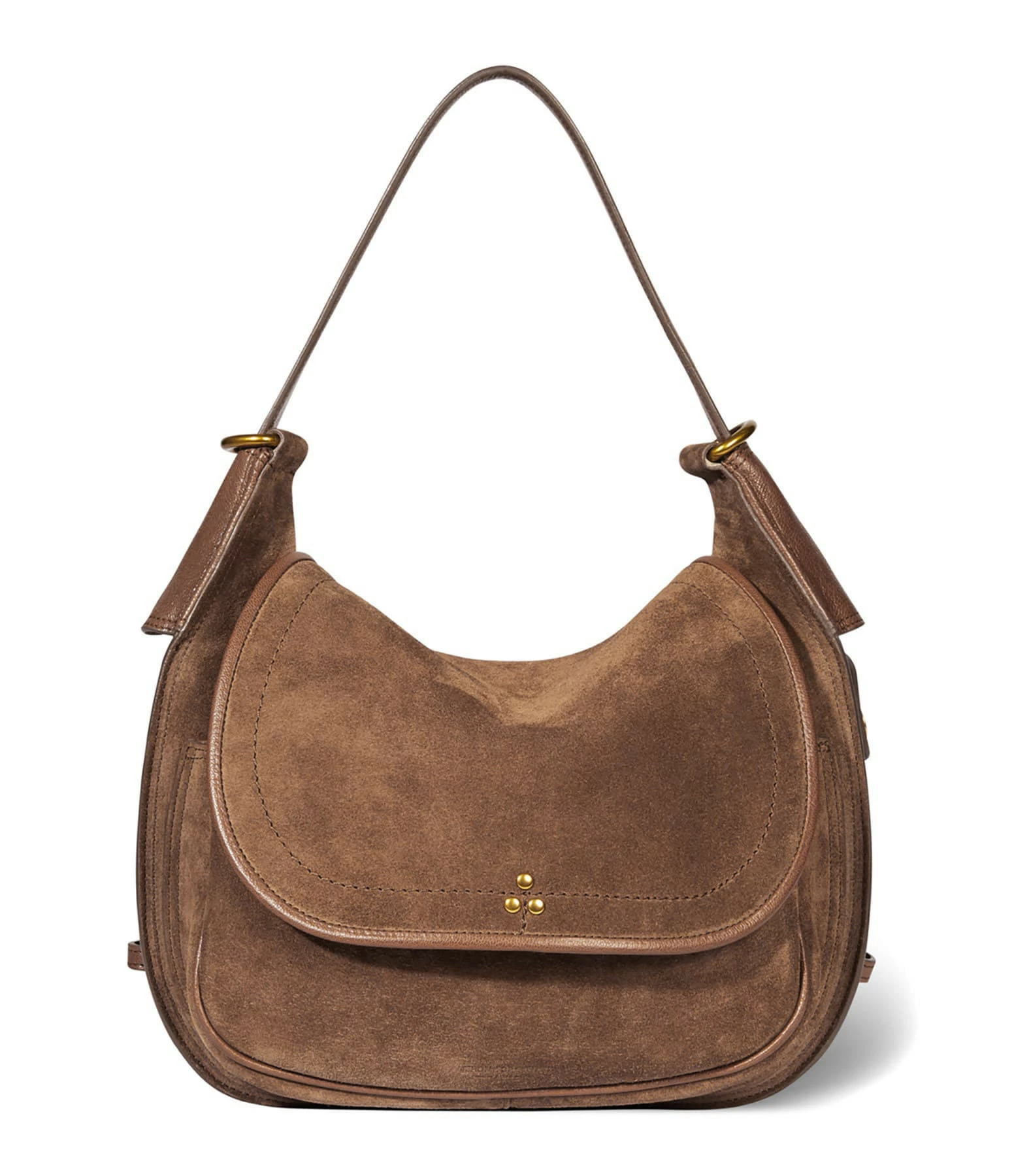 JEROME DREYFUSS Sac Philippe Cuir Suédé Tabac 3 JEROME DREYFUSS Sac Philippe Cuir Suédé Tabac