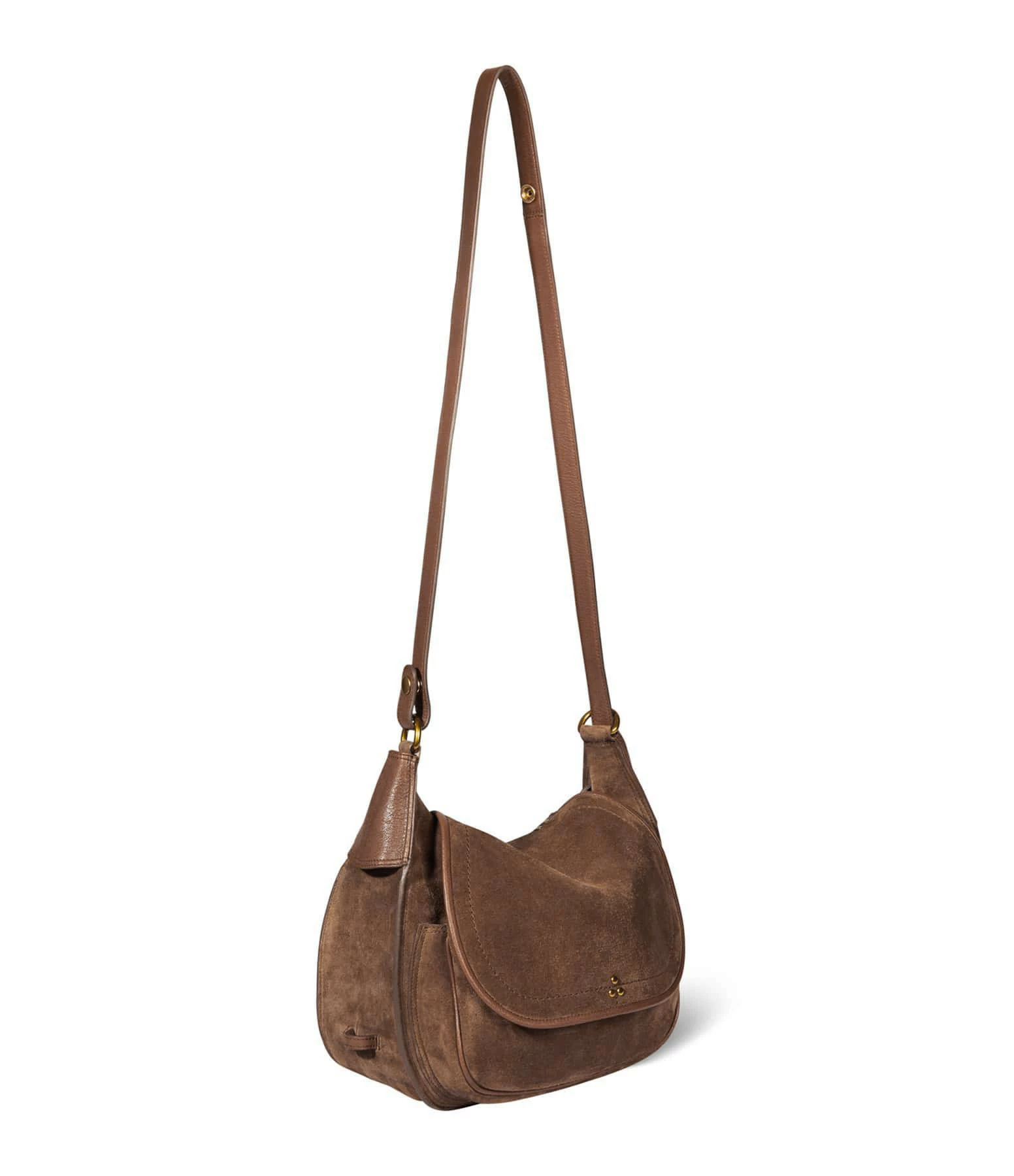 JEROME DREYFUSS Sac Philippe Cuir Suédé Tabac 6 JEROME DREYFUSS Sac Philippe Cuir Suédé Tabac – Image 4