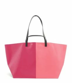 CAHU Cabas Pratique M Toile Rose