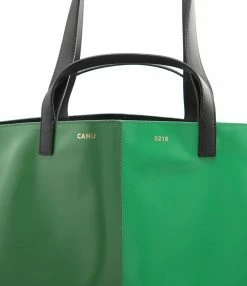 CAHU Cabas Pratique M Toile Vert -jerome dreyfuss shop unnamed file 311