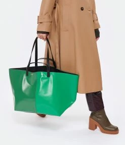 CAHU Cabas Pratique M Toile Vert -jerome dreyfuss shop unnamed file 312