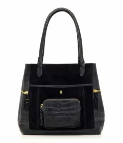 CLARIS VIROT Cabas Hugo Cuir Réglisse