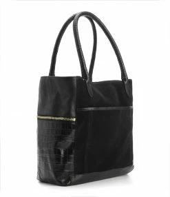 CLARIS VIROT Cabas Hugo Cuir Réglisse -jerome dreyfuss shop unnamed file 348