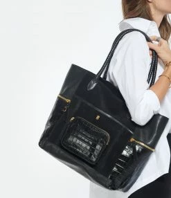 CLARIS VIROT Cabas Hugo Cuir Réglisse -jerome dreyfuss shop unnamed file 350