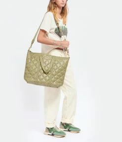 VANESSA BRUNO Cabas Zippy GM Kaki -jerome dreyfuss shop unnamed file 374