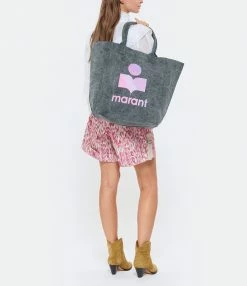 ISABEL MARANT Cabas Yenky Coton Bleu Nuit -jerome dreyfuss shop unnamed file 390