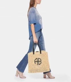 ANINE BING Cabas Rio Raphia Naturel -jerome dreyfuss shop unnamed file 396