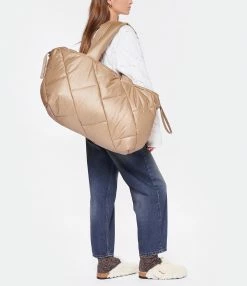 PIUMESTUDIO Cabas Matelassé Spazio Camel -jerome dreyfuss shop unnamed file 399