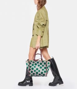 JEROME DREYFUSS Cabas Léon M Velours Imprimé Pois, Capsule Velours -jerome dreyfuss shop unnamed file 403