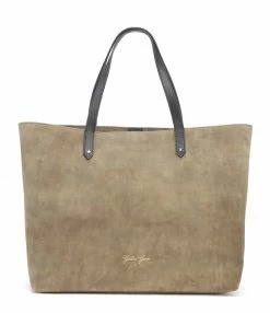 GOLDEN GOOSE Cabas Pasadena Cuir Suédé Vert Militaire