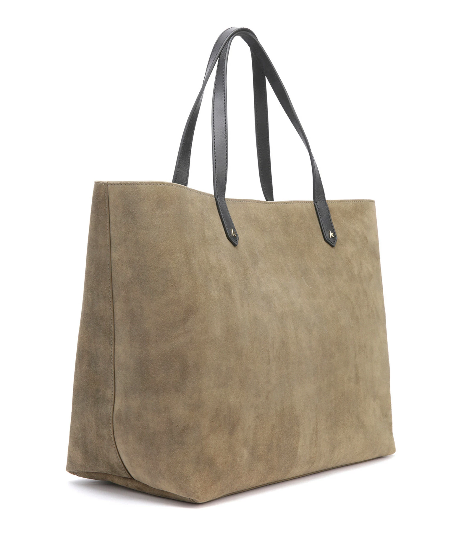 GOLDEN GOOSE Cabas Pasadena Cuir Suédé Vert Militaire 4 GOLDEN GOOSE Cabas Pasadena Cuir Suédé Vert Militaire – Image 2