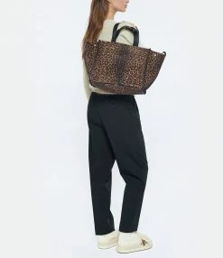 JEROME DREYFUSS Cabas Léon M Cuir Suédé Léopard -jerome dreyfuss shop unnamed file 417