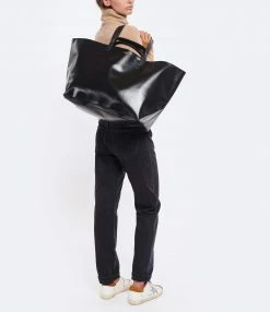 CAHU Cabas Pratique M Toile Noir -jerome dreyfuss shop unnamed file 425