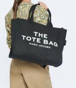 MARC JACOBS Sac The Large Tote Coton Noir -jerome dreyfuss shop unnamed file 440