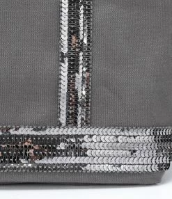 VANESSA BRUNO Cabas M Coton Anthracite -jerome dreyfuss shop unnamed file 444
