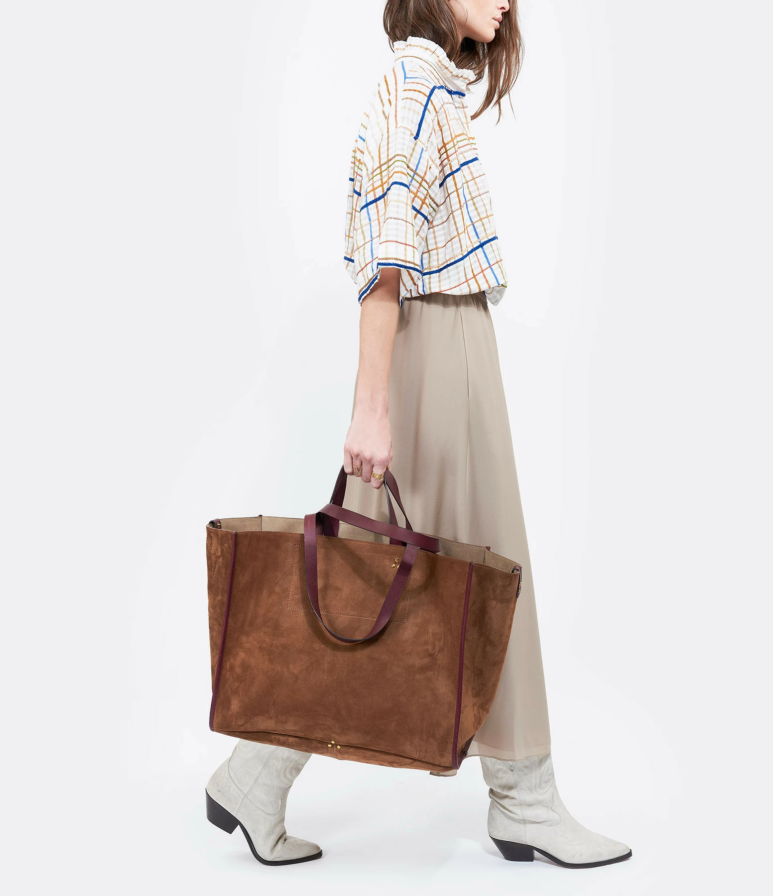 JEROME DREYFUSS Cabas Léon L Cuir Tabac 10 JEROME DREYFUSS Cabas Léon L Cuir Tabac – Image 8