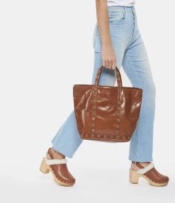 VANESSA BRUNO Cabas M Cuir Vachette Œillets Havane 13 VANESSA BRUNO Cabas M Cuir Vachette Œillets Havane -jerome dreyfuss shop unnamed file 471