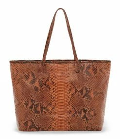 CLARIS VIROT Cabas Marny Python Moka