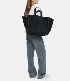 JEROME DREYFUSS Cabas Léon L Cuir Suédé Noir -jerome dreyfuss shop unnamed file 490