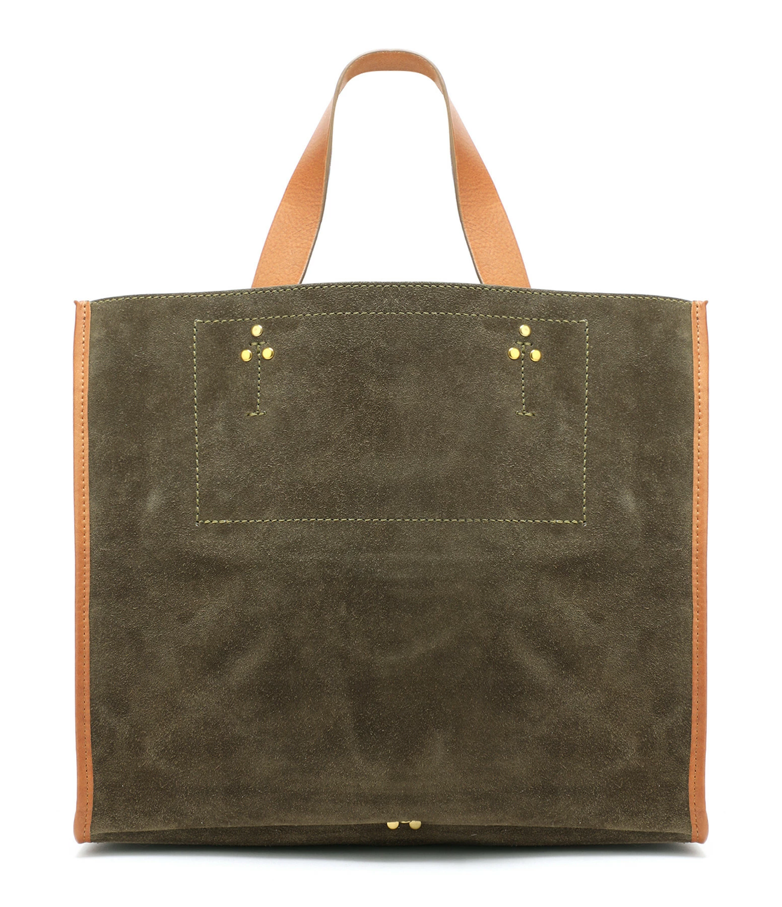 JEROME DREYFUSS Cabas Léon M Cuir Suédé Avocat 5 JEROME DREYFUSS Cabas Léon M Cuir Suédé Avocat – Image 3