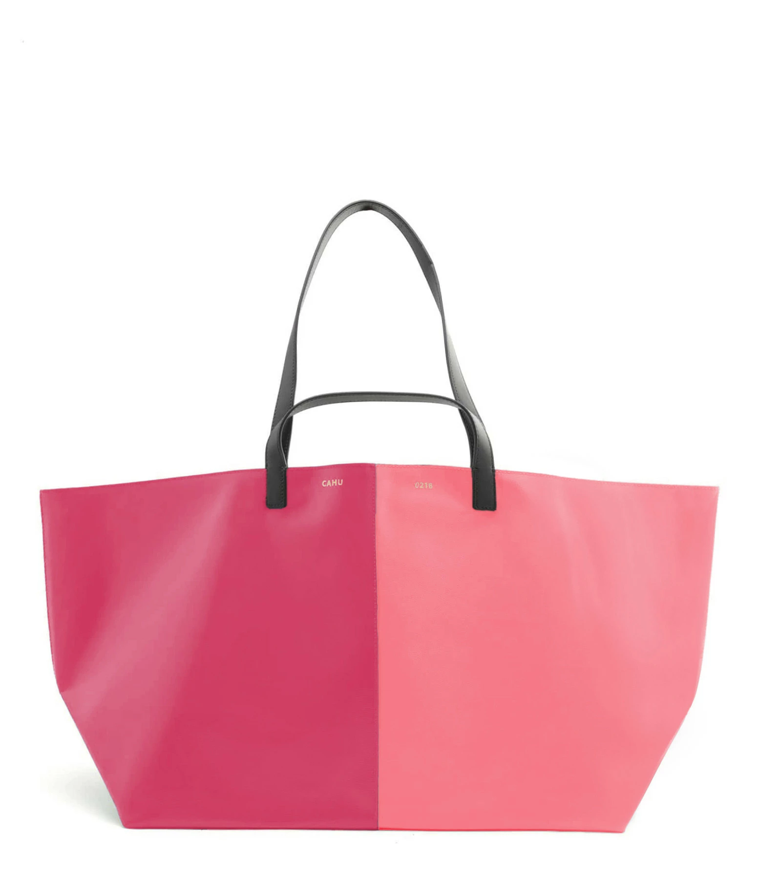 CAHU Cabas Pratique L Toile Rose 3 CAHU Cabas Pratique L Toile Rose