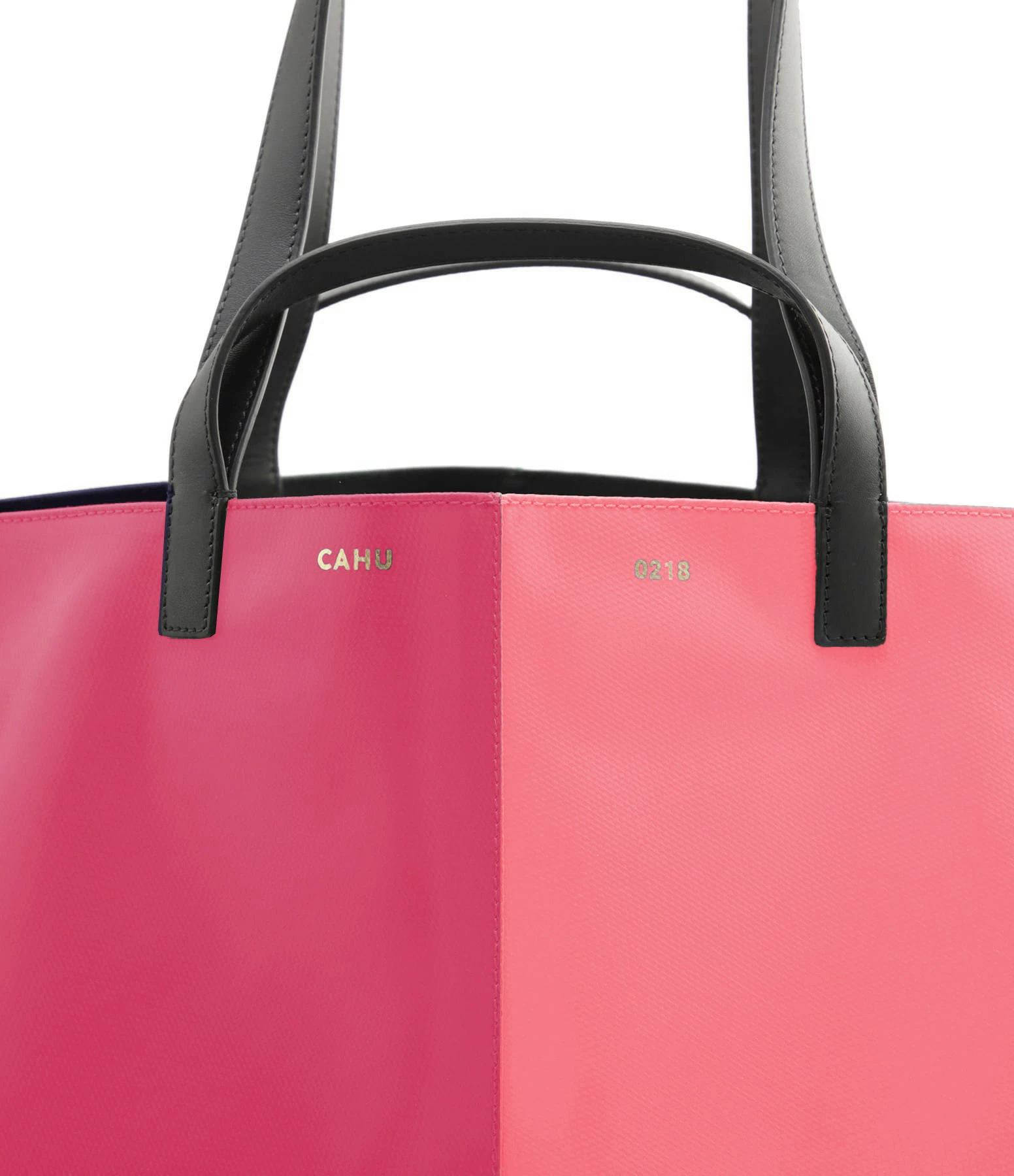 CAHU Cabas Pratique L Toile Rose 6 CAHU Cabas Pratique L Toile Rose – Image 4