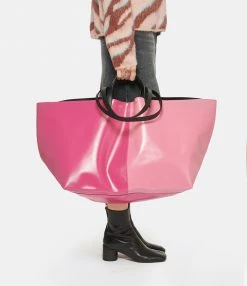 CAHU Cabas Pratique L Toile Rose 12 CAHU Cabas Pratique L Toile Rose -jerome dreyfuss shop unnamed file 512