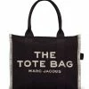MARC JACOBS Sac The Large Tote Coton Noir 1 MARC JACOBS Sac The Large Tote Coton Noir -jerome dreyfuss shop unnamed file 514