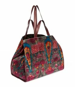 JEROME DREYFUSS Cabas Léon L Velours Imprimé Ikat, Capsule Velours -jerome dreyfuss shop unnamed file 531