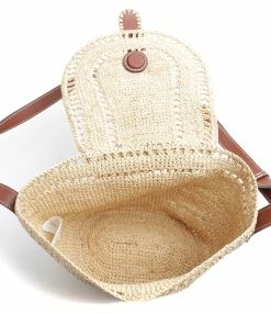 VANESSA BRUNO Panier PM Raphia Cognac -jerome dreyfuss shop unnamed file 54