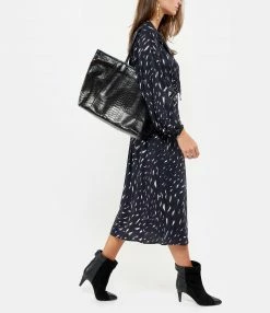 CLARIS VIROT Cabas Marny Python Noir -jerome dreyfuss shop unnamed file 545