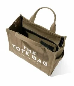 MARC JACOBS Sac The Medium Tote Coton Slate Green -jerome dreyfuss shop unnamed file 554