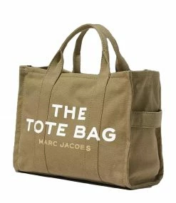 MARC JACOBS Sac The Medium Tote Coton Slate Green -jerome dreyfuss shop unnamed file 556