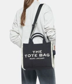 MARC JACOBS Sac The Medium Tote Coton Noir -jerome dreyfuss shop unnamed file 563