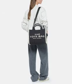 MARC JACOBS Sac The Medium Tote Coton Noir -jerome dreyfuss shop unnamed file 564