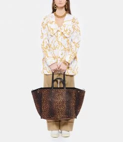 JEROME DREYFUSS Cabas Léon L Cuir Suédé Léopard -jerome dreyfuss shop unnamed file 588