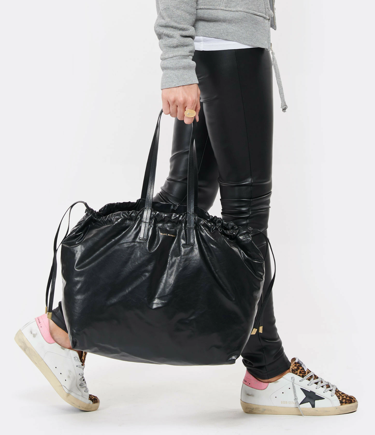 ISABEL MARANT Sac Chagaar Cuir Noir 7 ISABEL MARANT Sac Chagaar Cuir Noir – Image 5