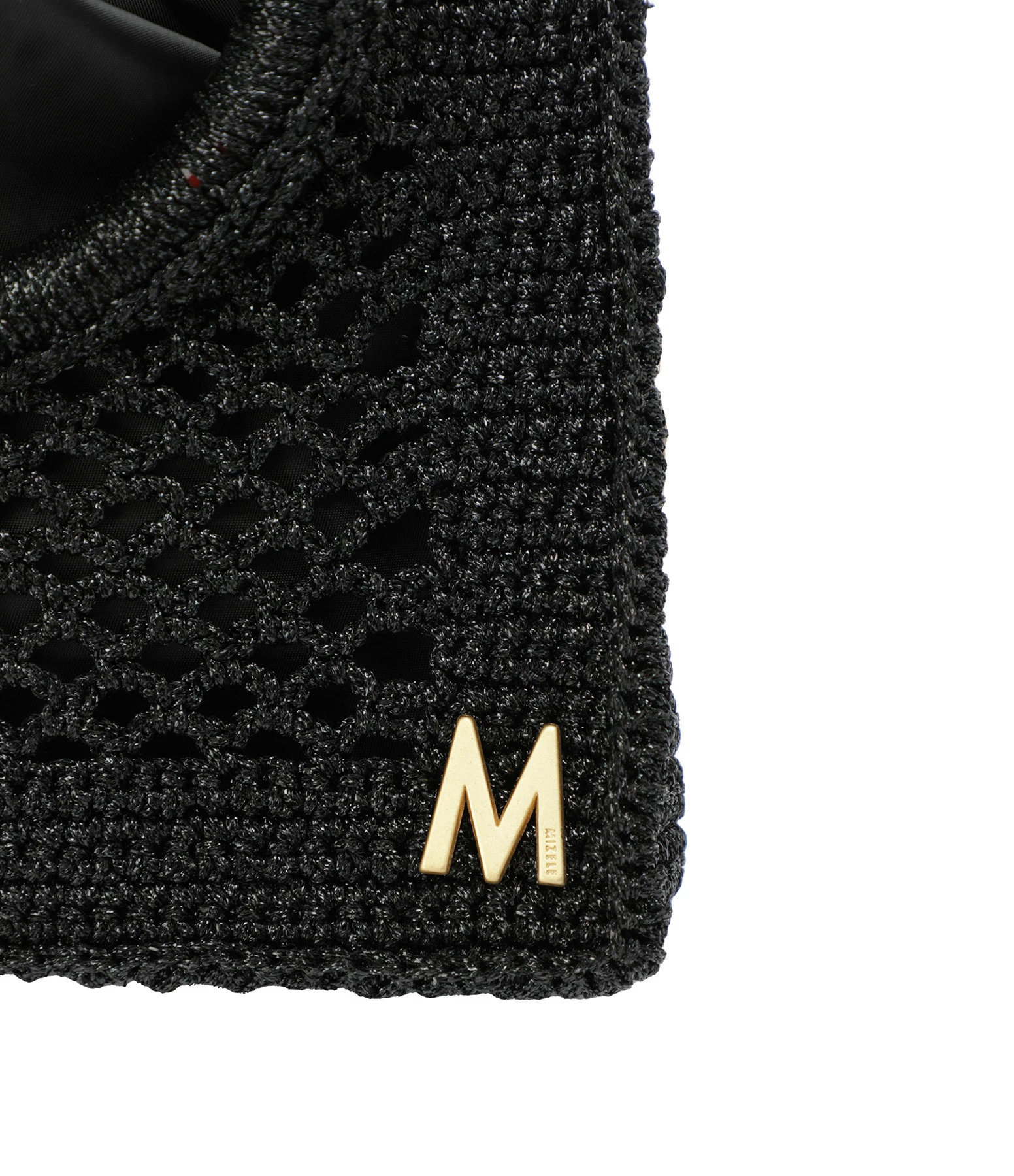 MIZELE Cabas Fish Net Small Lurex Noir 6 MIZELE Cabas Fish Net Small Lurex Noir – Image 4