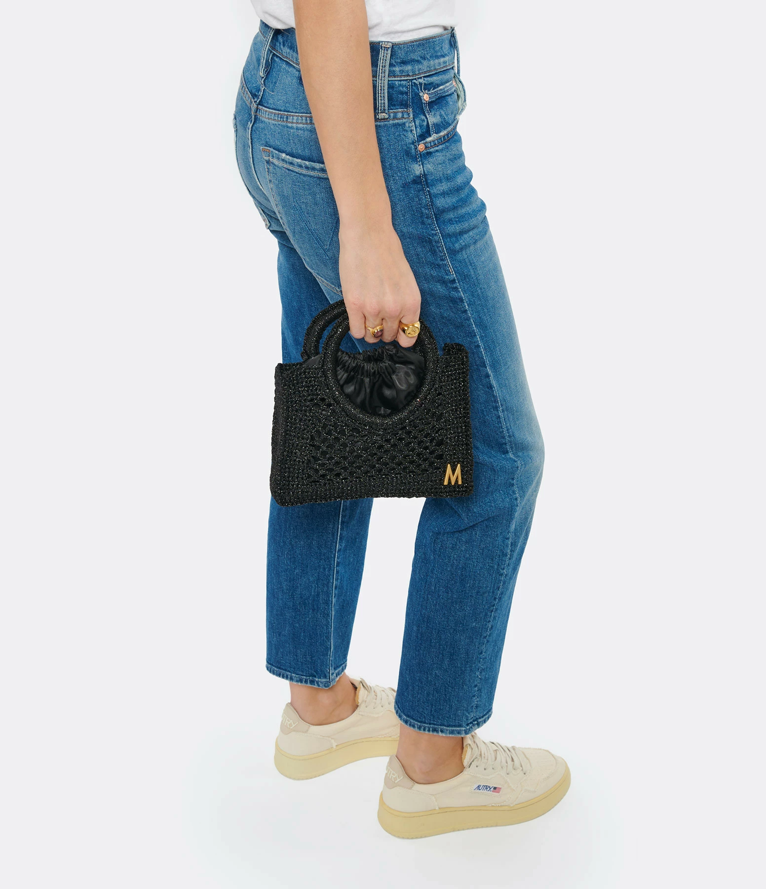 MIZELE Cabas Fish Net Small Lurex Noir 7 MIZELE Cabas Fish Net Small Lurex Noir – Image 5