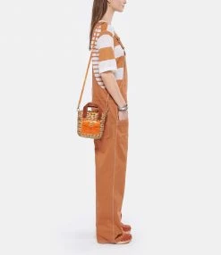 CLARIS VIROT Panier Joe Cuir Orange -jerome dreyfuss shop unnamed file 63