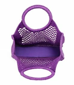 MIZELE Cabas Fish Net Medium Lurex Violet -jerome dreyfuss shop unnamed file 672