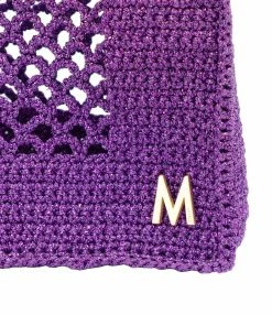 MIZELE Cabas Fish Net Medium Lurex Violet -jerome dreyfuss shop unnamed file 673