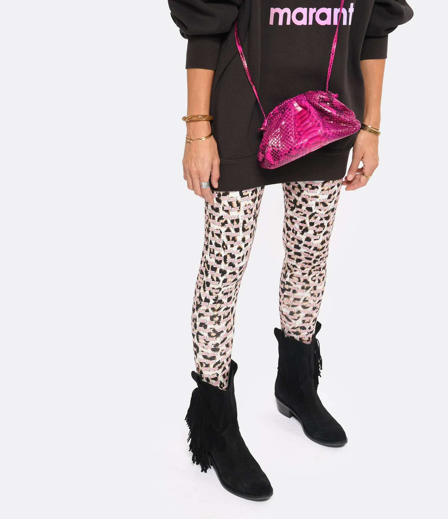 SISTA PARIS Sac Baby Uniq Cuir Souple Python Pink Devil 7 SISTA PARIS Sac Baby Uniq Cuir Souple Python Pink Devil – Image 5