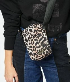 GANNI Mini Sacoche Recyclée Léopard -jerome dreyfuss shop unnamed file 706