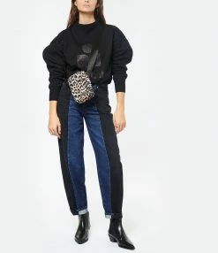 GANNI Mini Sacoche Recyclée Léopard -jerome dreyfuss shop unnamed file 707